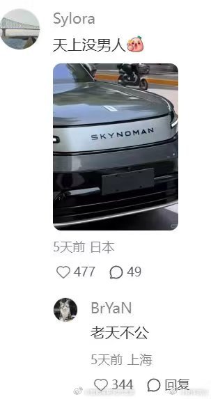 继破二手车后，又一个sky no man 