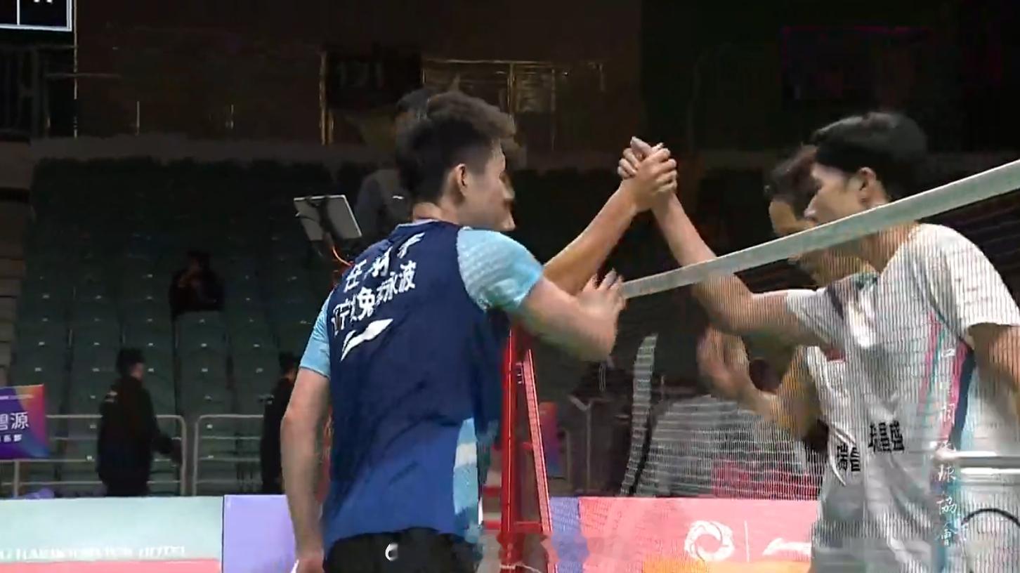 羽超联赛 1号场地 瑞昌碧源 0-1 辽宁极兔 男双 崔率圭 吴蔚昇 10-15