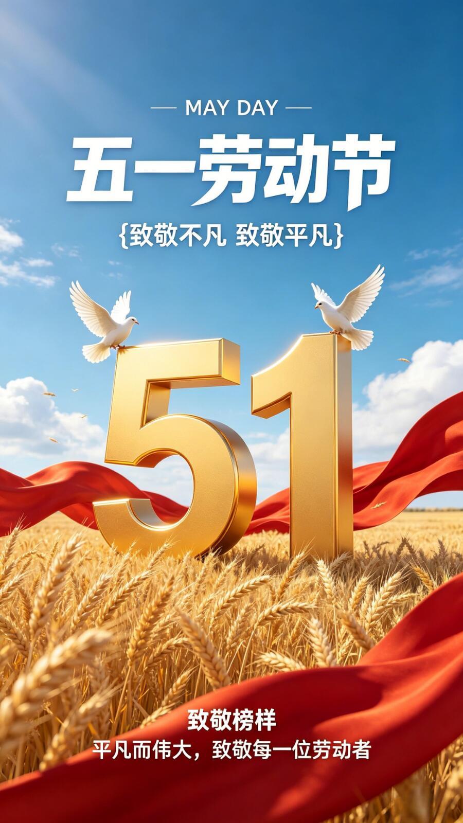五一劳动节快乐！

亲爱的头条师友们：

五月的春风，吹绿了大江南北；五月的阳光