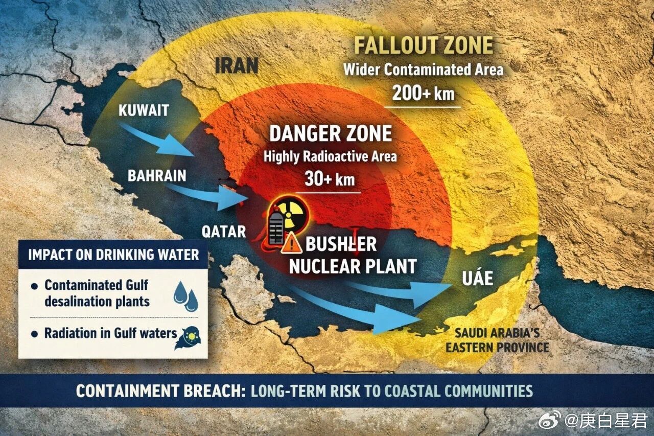 美以4次轰炸伊朗核电站，有可能在整个波斯湾引爆一场重大核灾难｜2180当下的波斯
