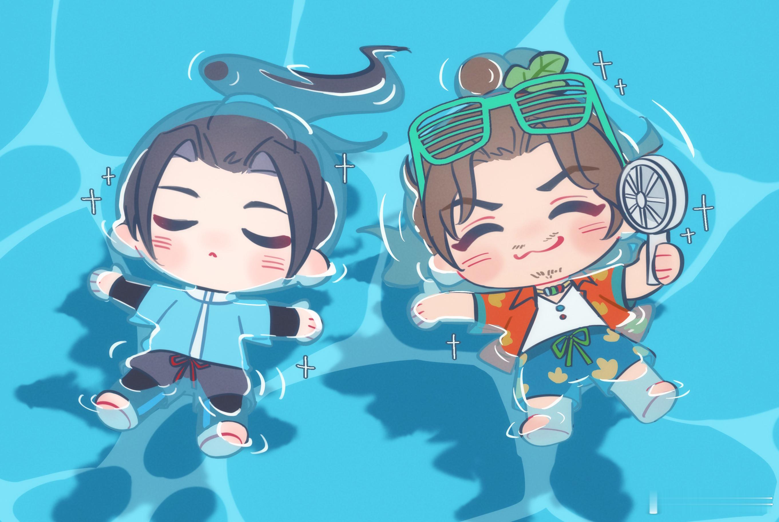 官方发的夏日装好萌，摸之！宾权 ​​​