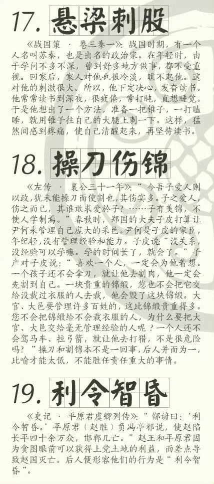 涨知识！30个不可不知的历史典故。 