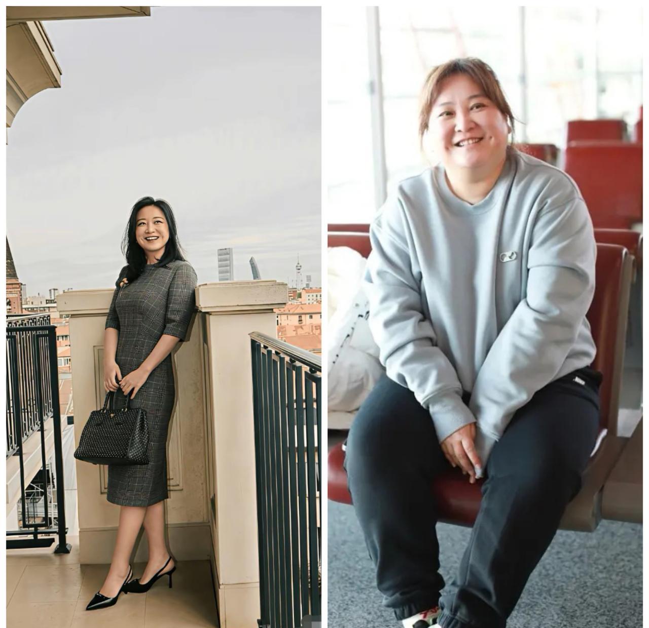 一年甩掉100斤肉，贾玲在拳击台上咬紧牙关。
专业教练掐着秒表盯她做 burpe