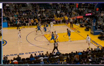 肯纳德的跑位三分来了，海斯远切掩护👌湖人vs勇士