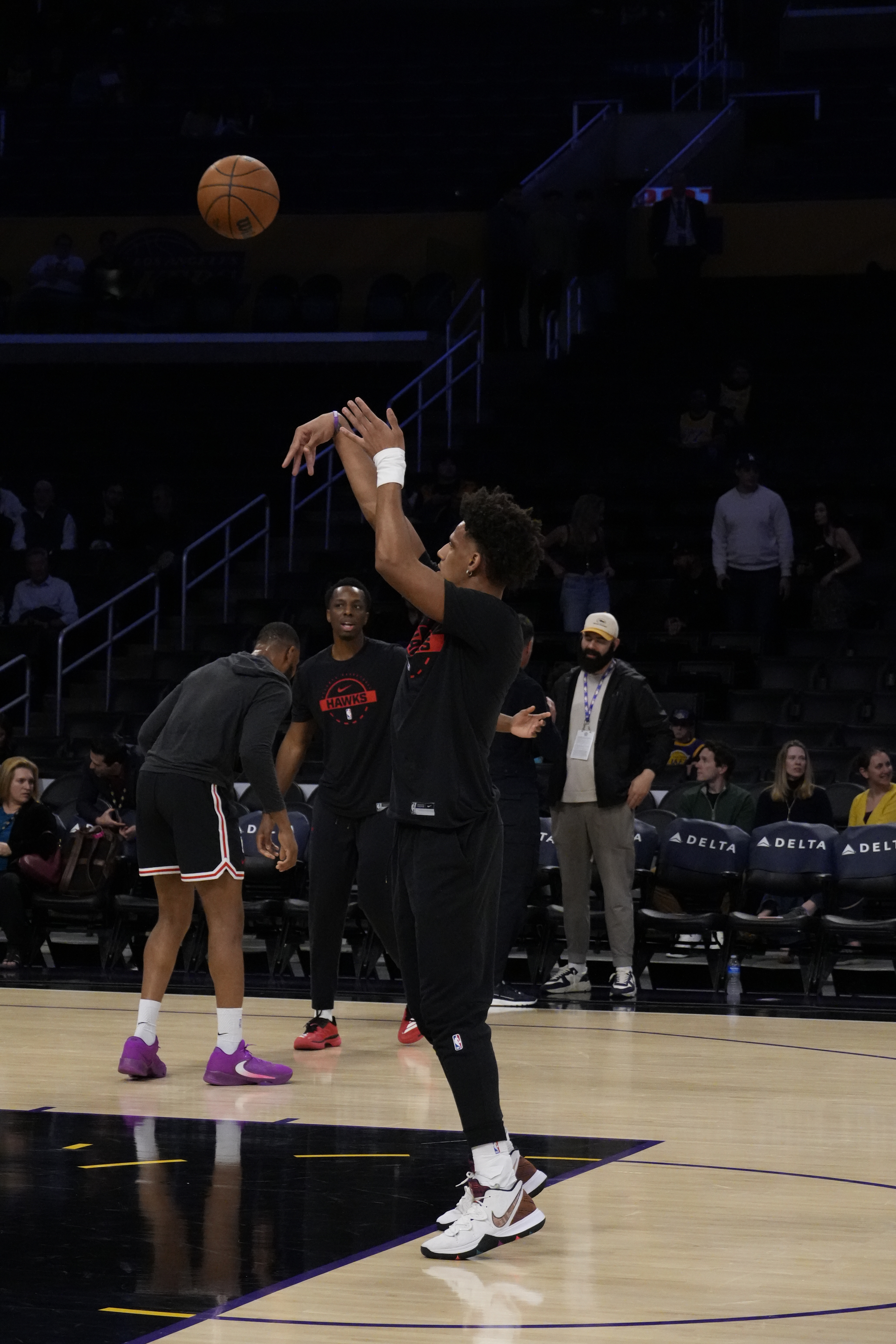 前方报道杰伦-约翰逊chinahawks // 亚特兰大老鹰