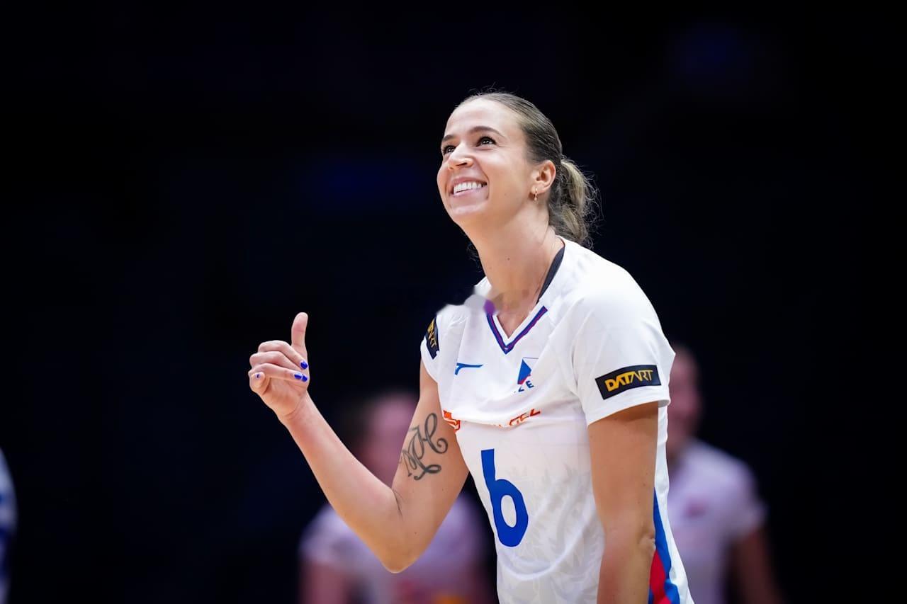 2026年世界女排联赛中国南京站泰国女排vs捷克女排第一局：14-25大比分：0