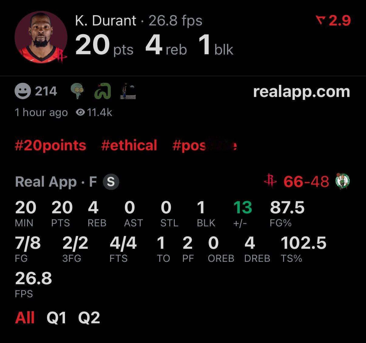 外网火箭球迷已疯狂 [doge]Kevin Durant has saved m