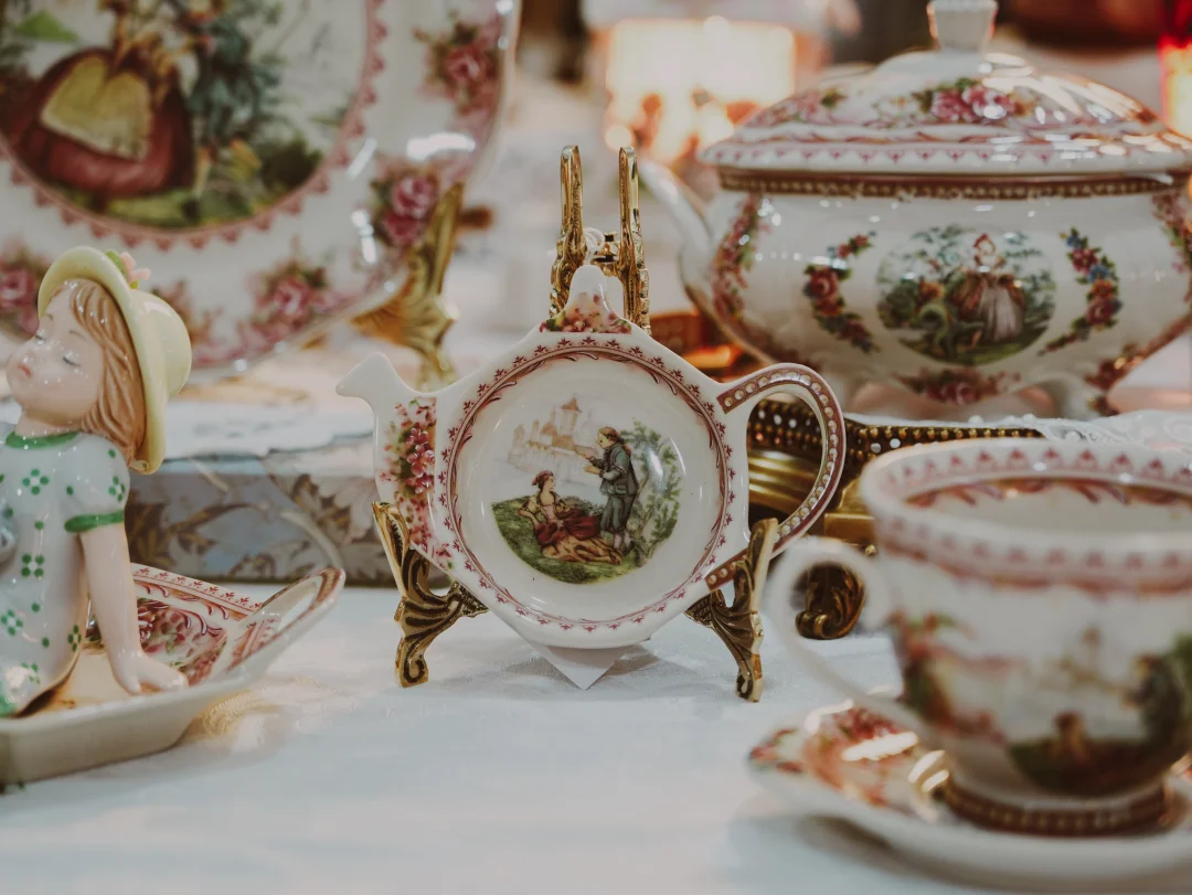 复古玫瑰陶瓷系列✨桌面摆件美到犯规！