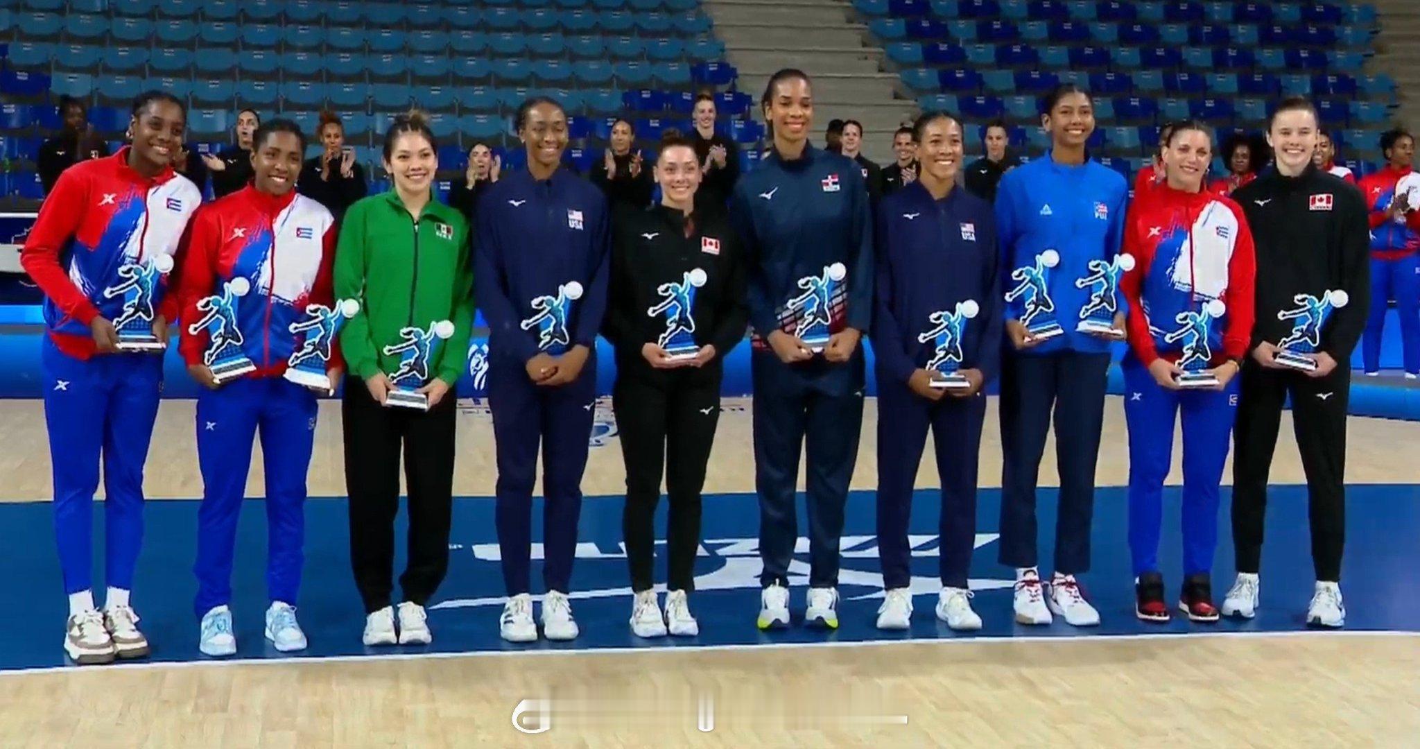 🏆 中北美及加勒比地区锦标赛 × 个人奖项🔝 最佳得分手 × 🇵🇷 冠军