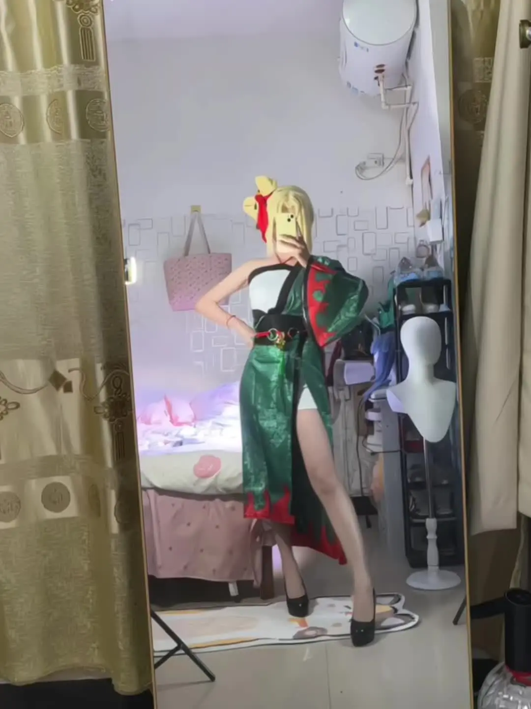 试衣 纲手侠隐江湖 cos 侠隐纲手 火影忍者手游