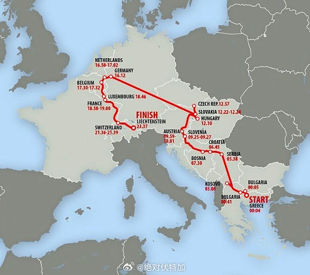 2014年，3名挪威人经过精心策划，完成了24小时内到访19个国家的旅程。这个缜