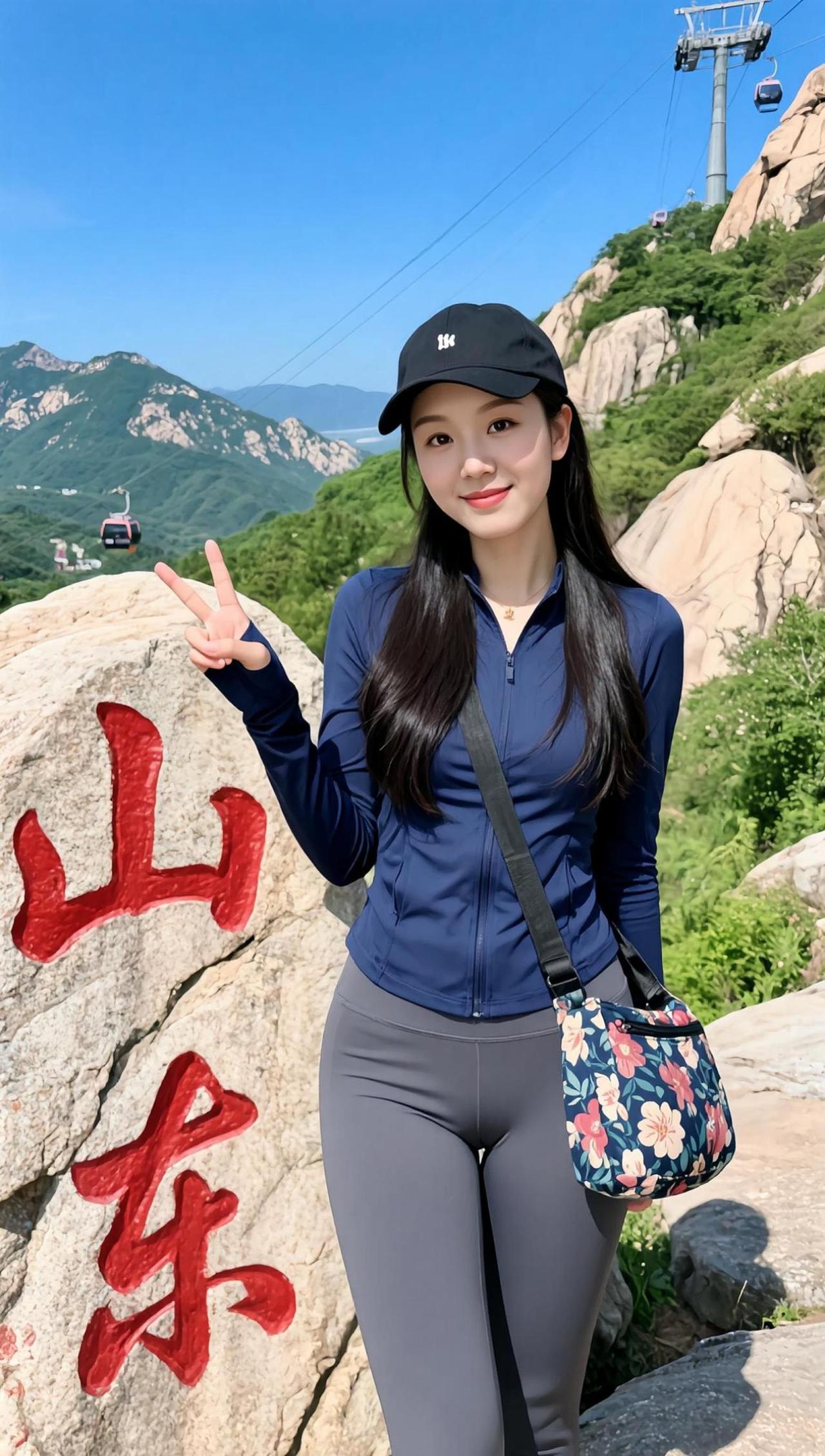 AI登山生活照 抖音ai创作