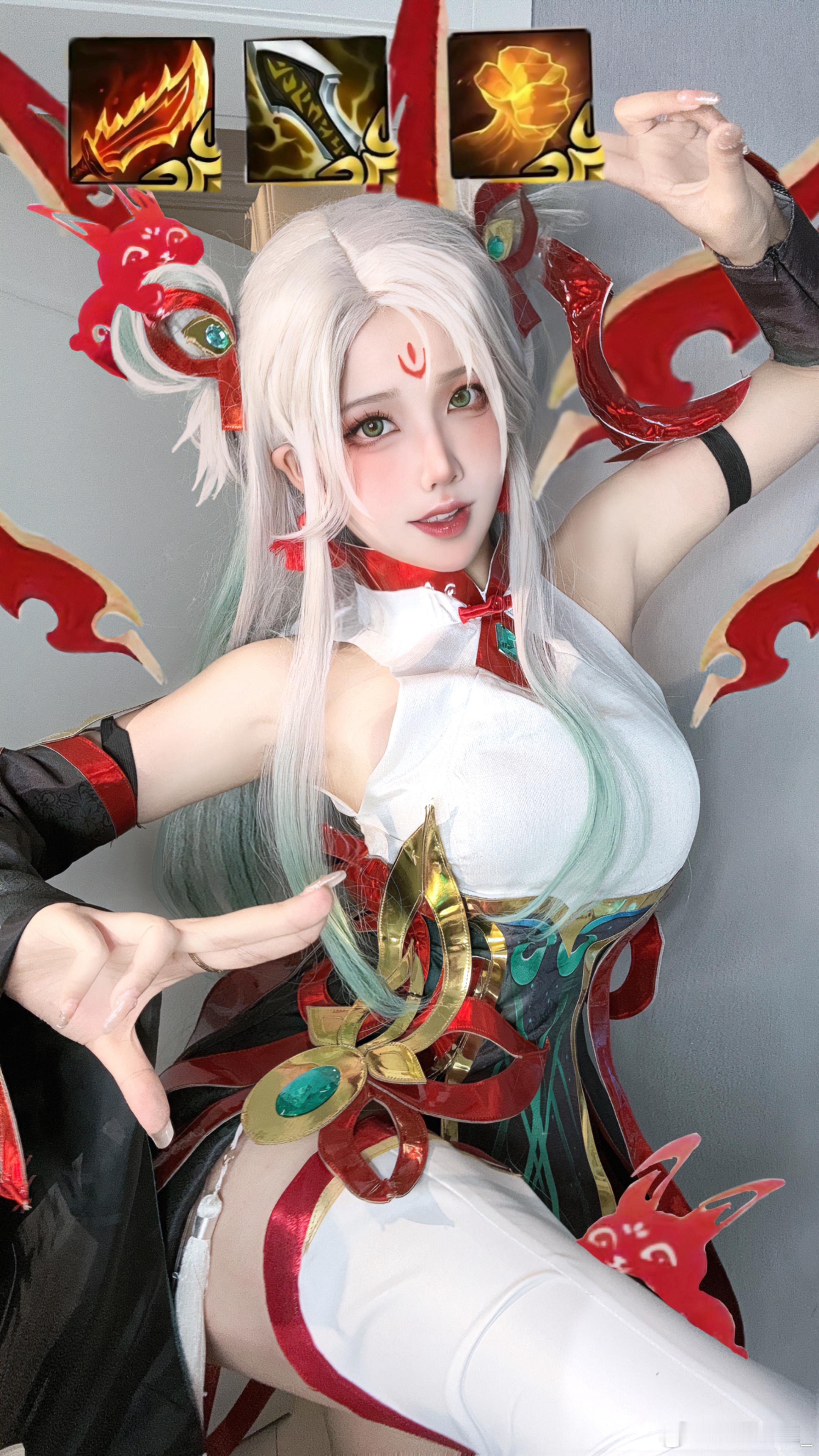 是三星刀妹#cosplay[超话]##金铲铲之战##艾瑞莉娅# ​​​