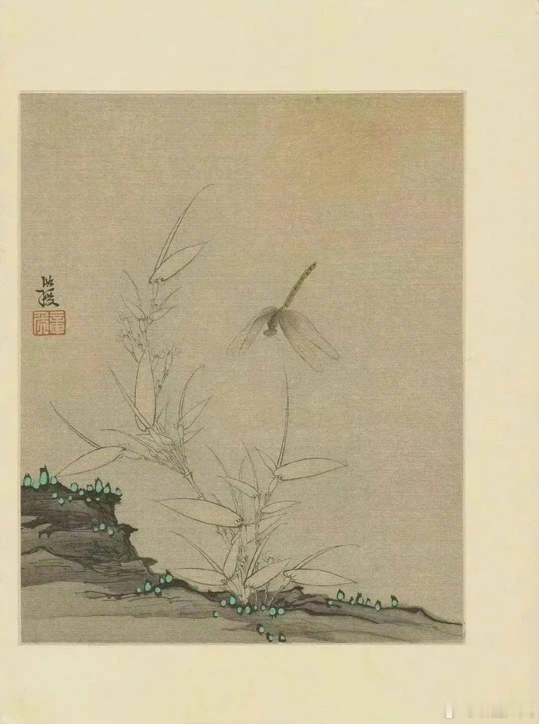 明 陈洪绶《花鸟草虫册》。陈老莲，即陈洪绶（1598年~1652年），明末清初著