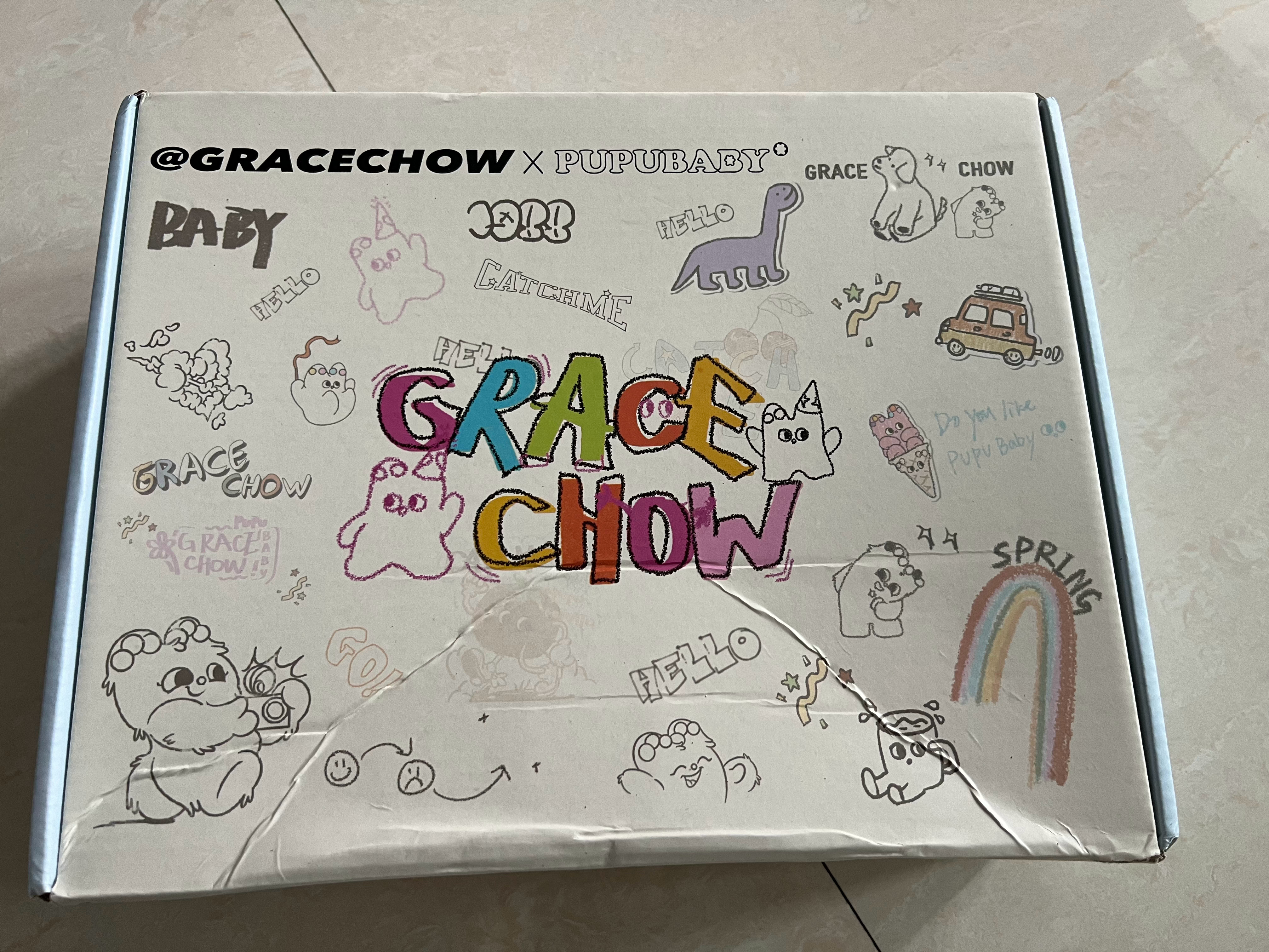 收到了来自周周的GRACECHOW X PUPUBABY奶噗噗联名系列薄薄软软的