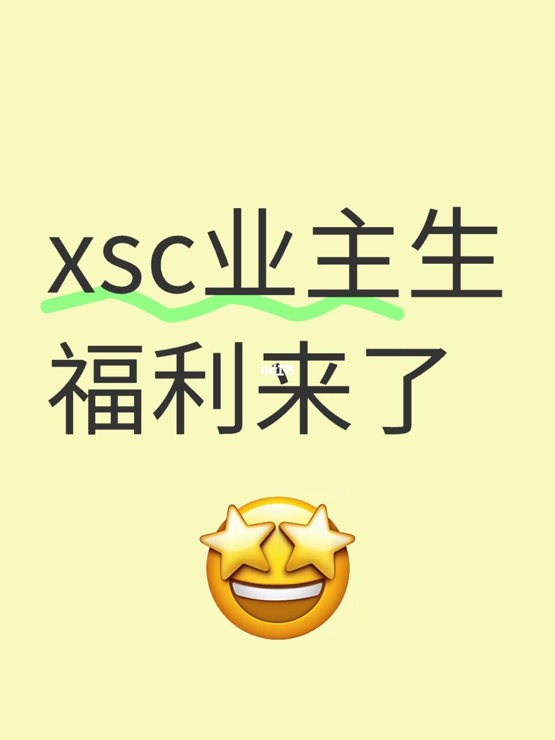 xsc业主生福利来了