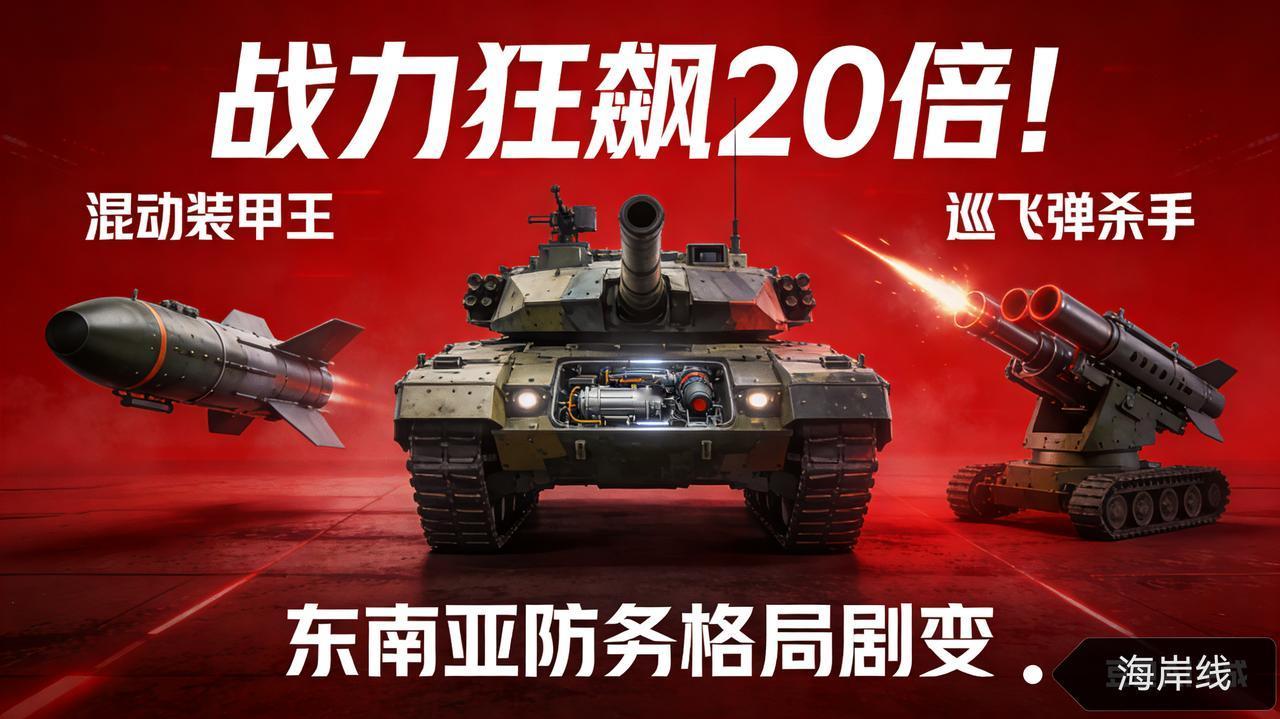 战力狂飙20倍！新加坡推出混动装甲王+巡飞弹杀手，东南亚防务格局剧变
 
英国《