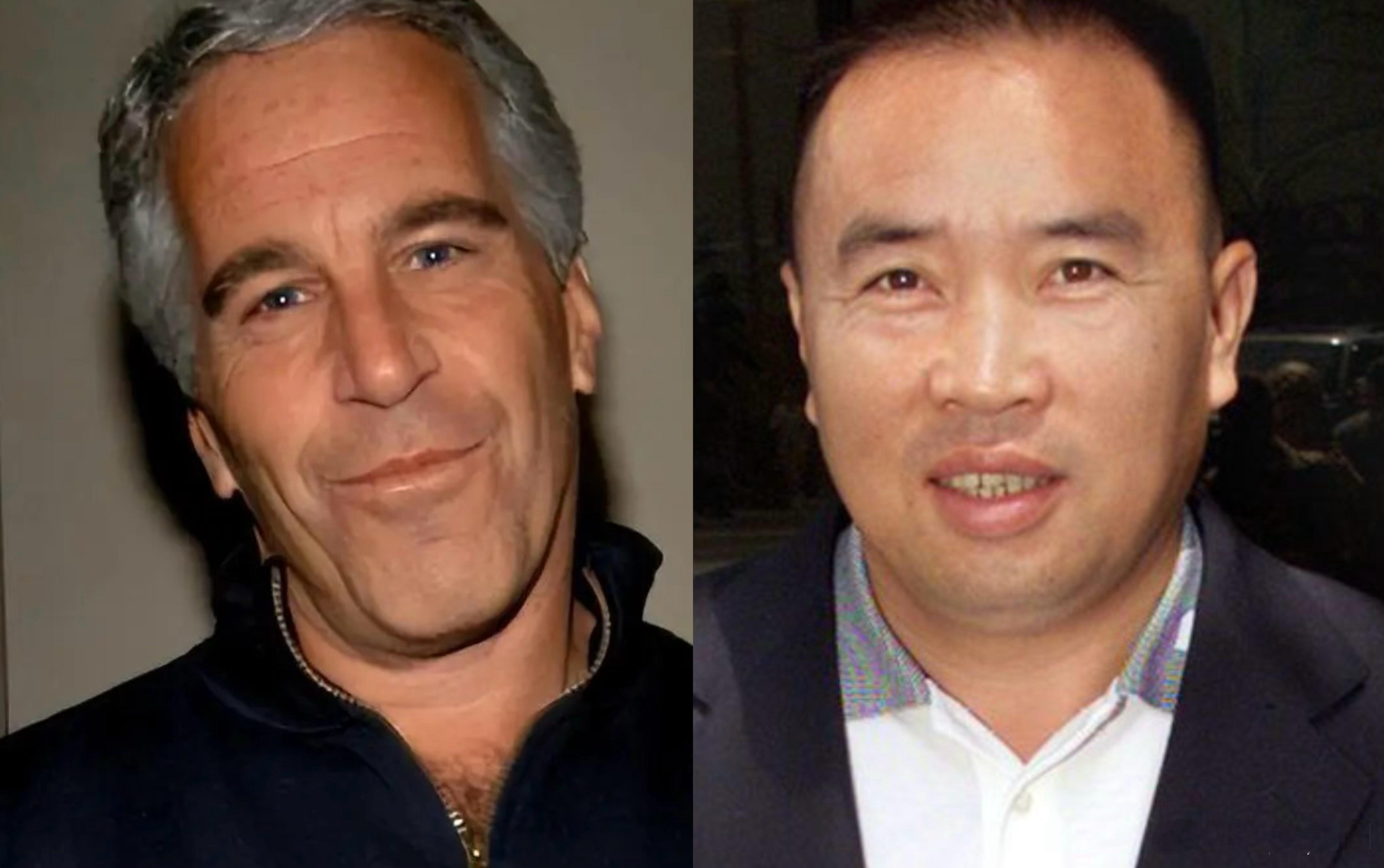 《左边是爱泼斯坦，右边是……？》左边：1953年1月20日～2019年8月9日。