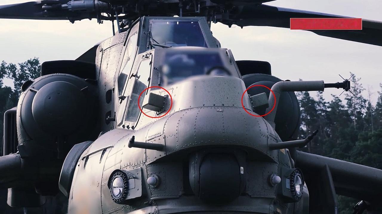 这是俄罗斯国防部一段关于 Mi-28NM 在乌克兰执行作战任务的新视频中的几张截