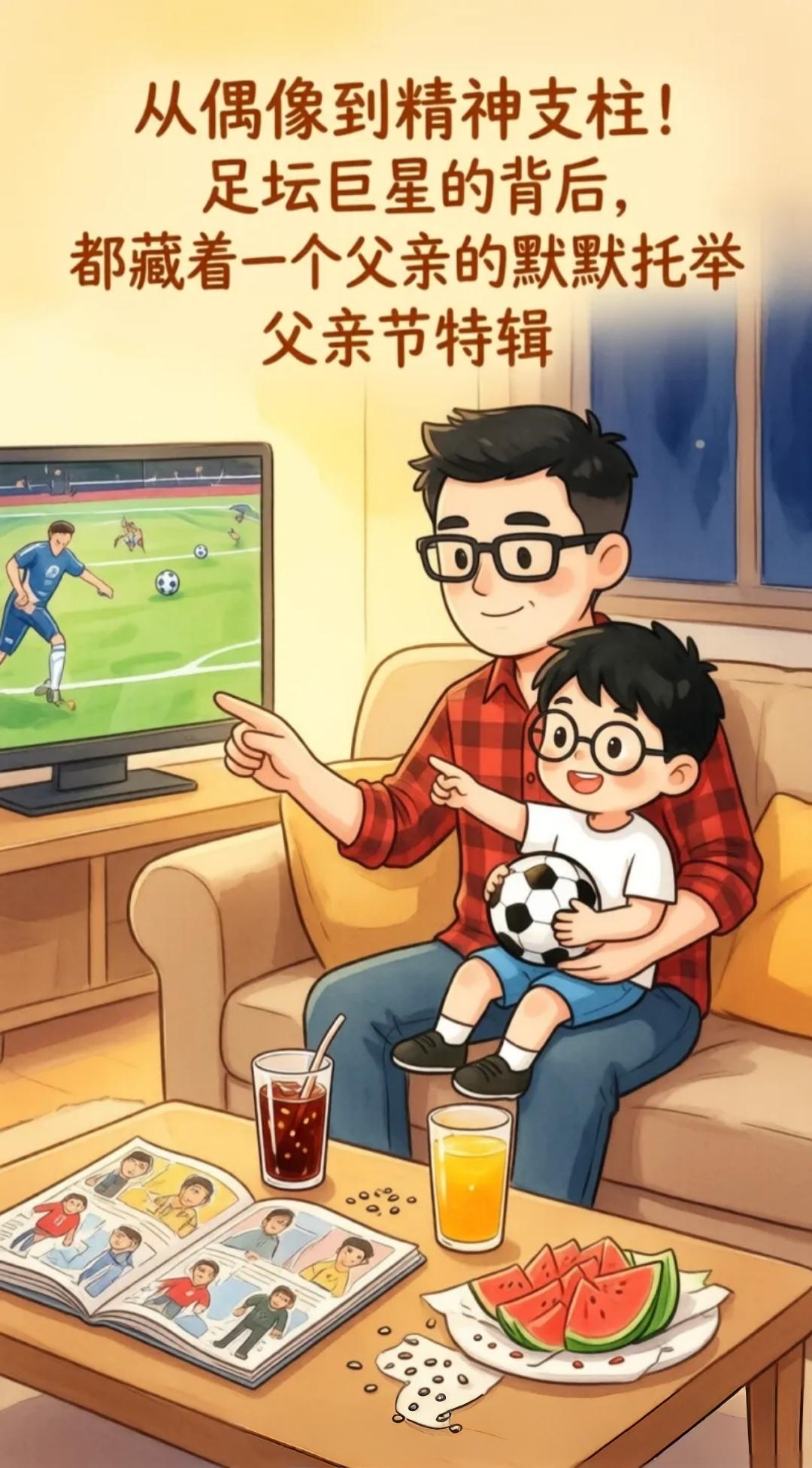父亲节特辑：世界足坛巨星和他们的父亲
在他们的身上，父爱具象化了。足坛球员 儿童