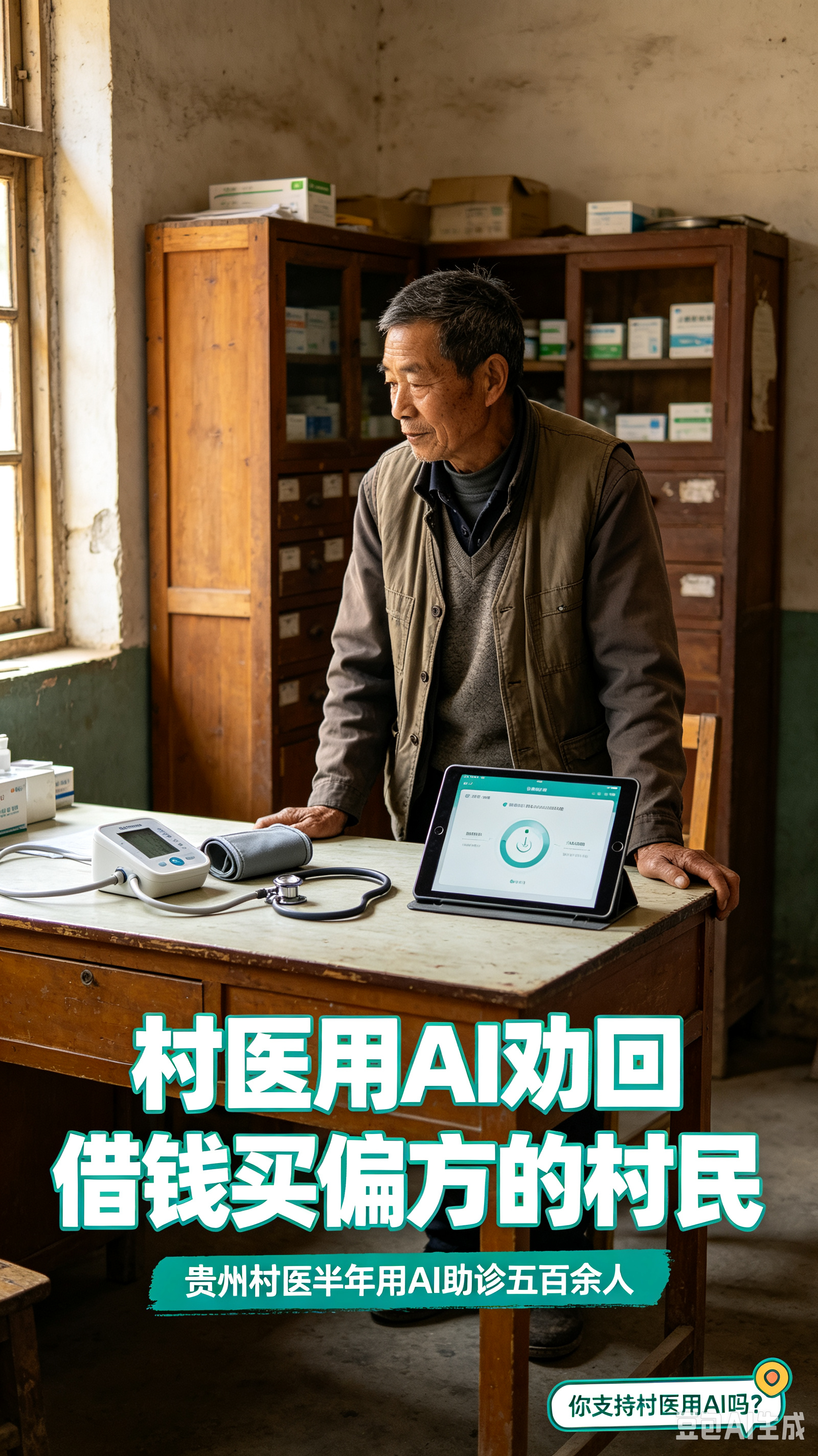 贵州这位村医真的值得被看见。不是所有不舒服都要靠偏方，也不是越贵的药越管用。村医