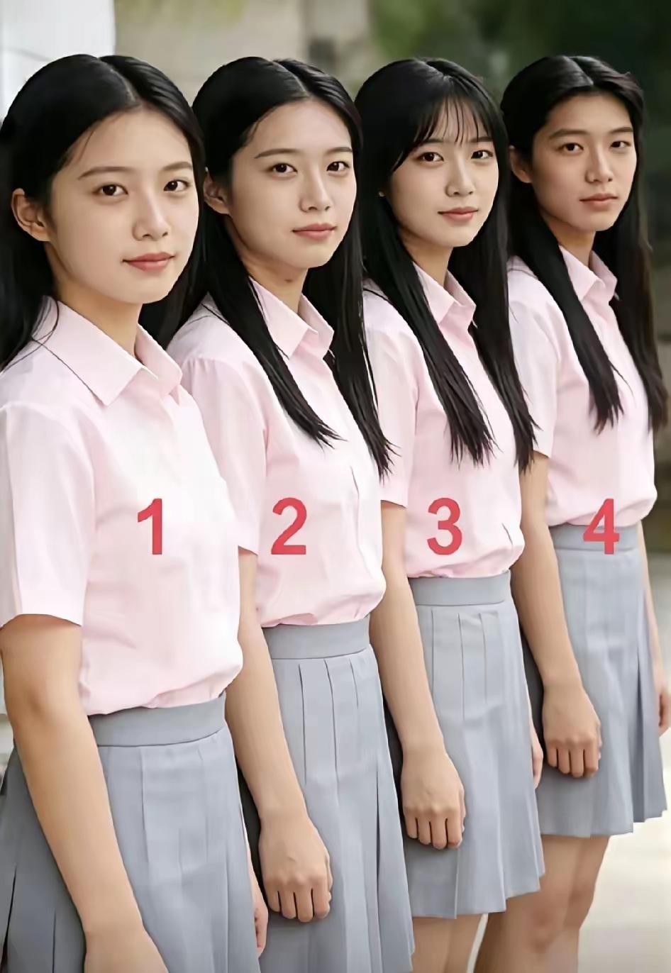 谁能看出哪个是男扮女装，，，