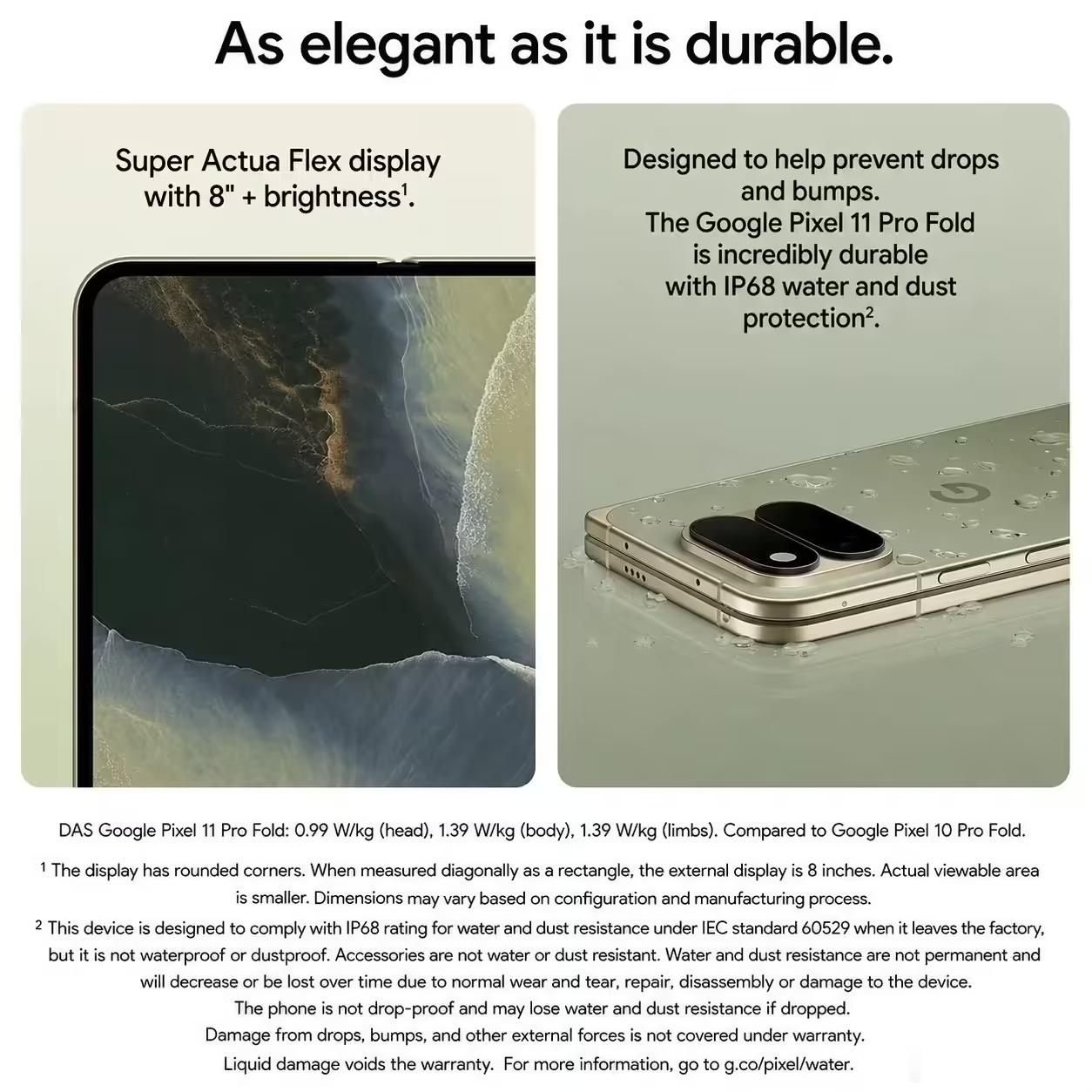 谷歌Pixel 11的营销图提前泄露了，相机模组变薄了，续航标称30小时，充电5