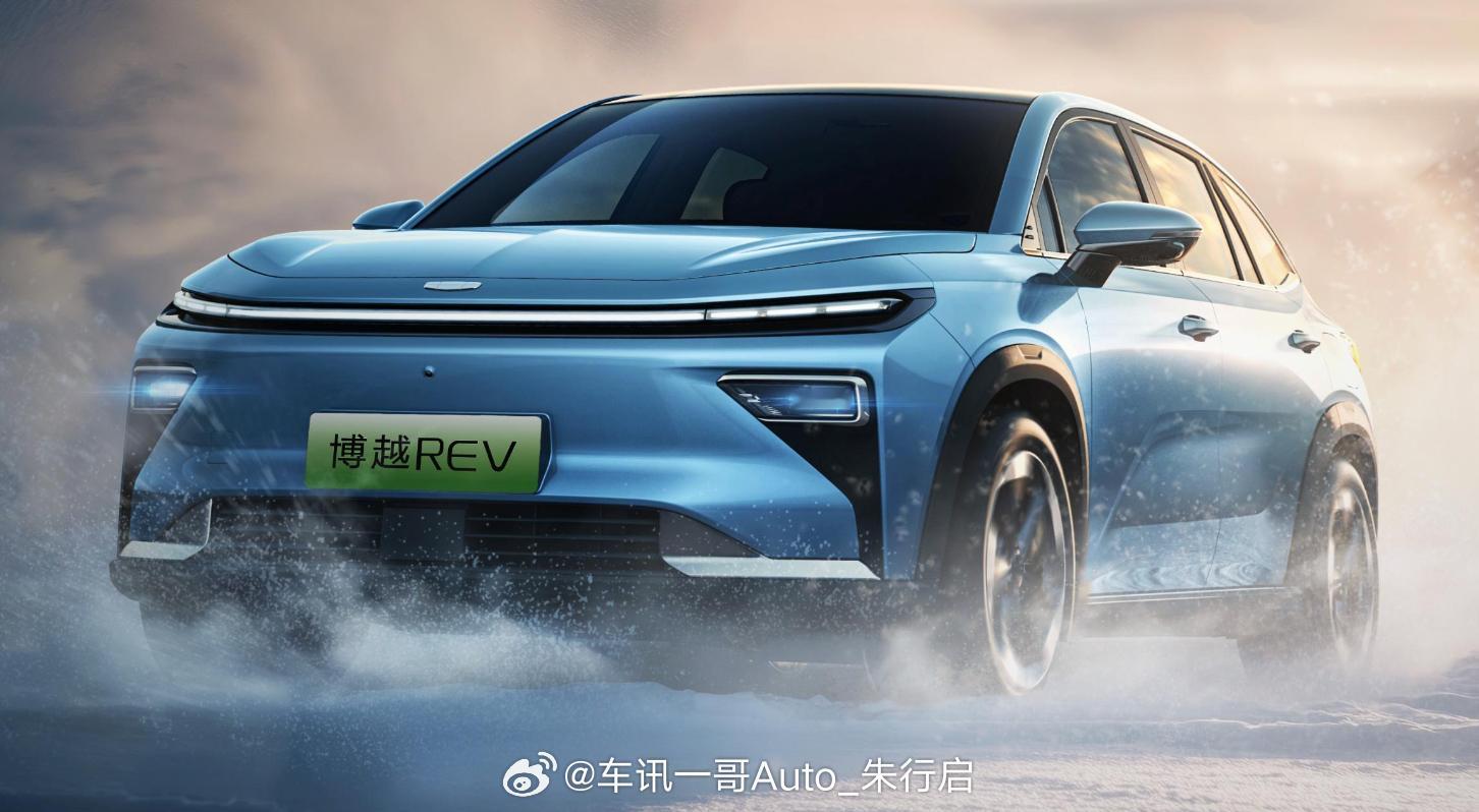 全新吉利博越REV的官图公布，新车定位为紧凑型SUV，采用溜背式设计风格，搭载增