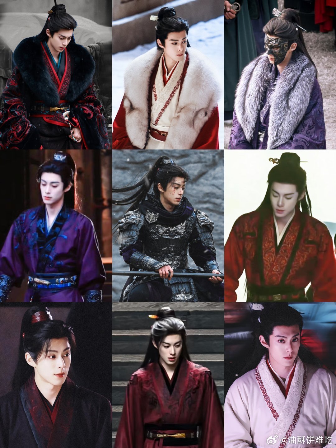 王鹤棣将门独后路透的妆造都很好诶 