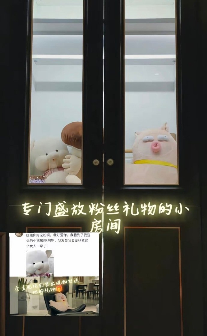 杨紫家里有专门放粉丝心意的房间杨紫家里有放粉丝礼物的房间 杨紫家里有一个专门盛放
