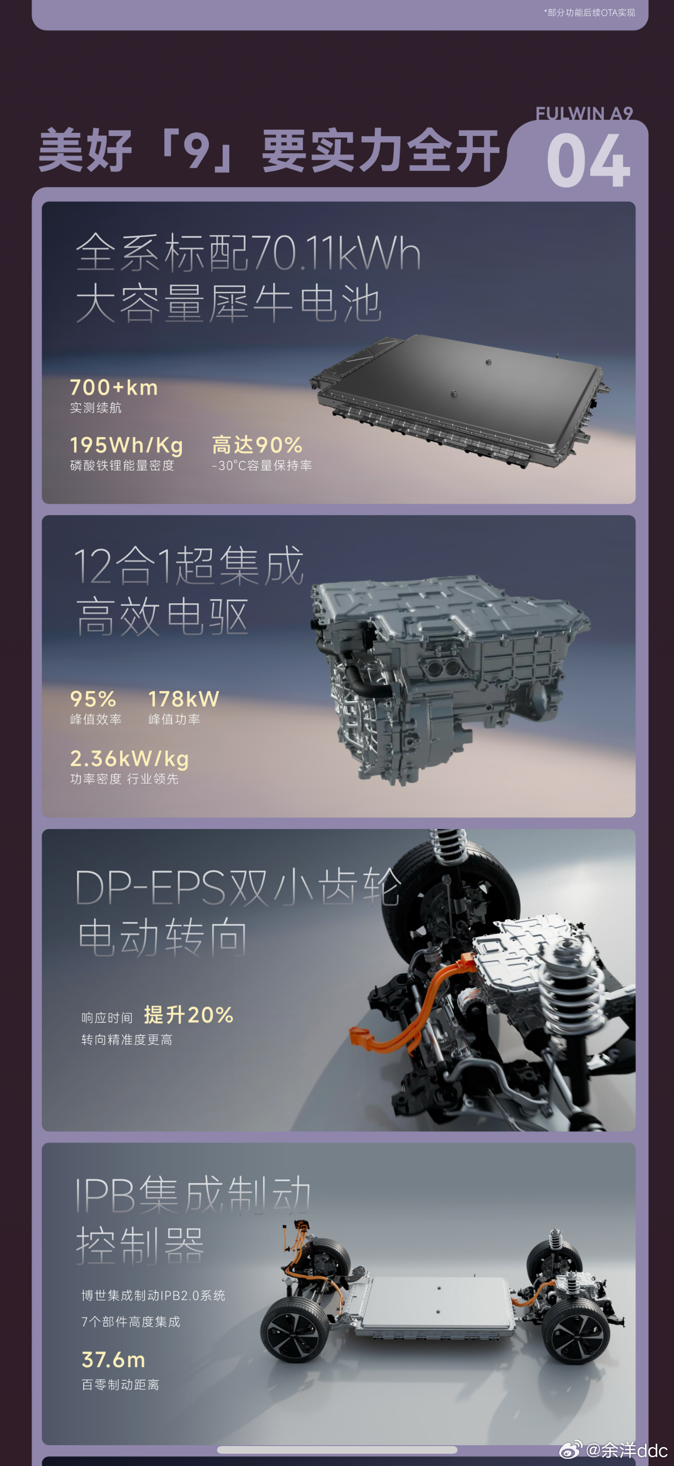 风云A9价格来了，10.99万起，全系标配70kWh电池，能过10针穿刺，655