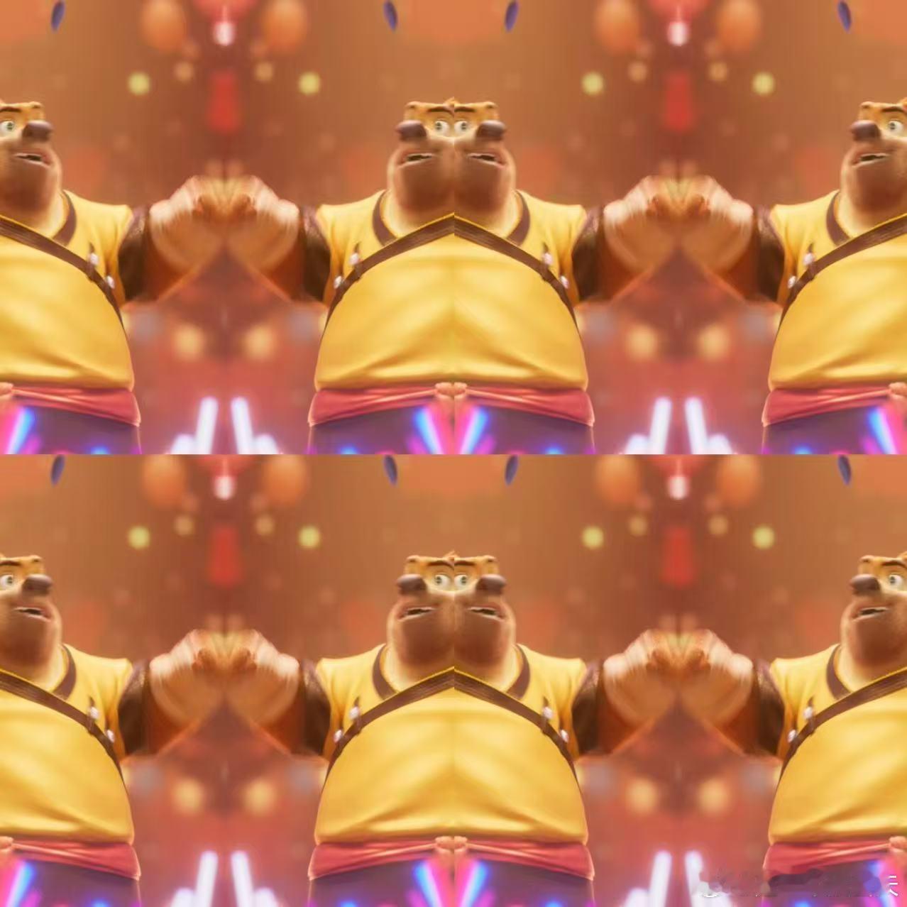 熊大看我不迷死你 被熊大的摇摆帅到！每一个动作都透着范儿，灵活走位+丝滑卡点，不