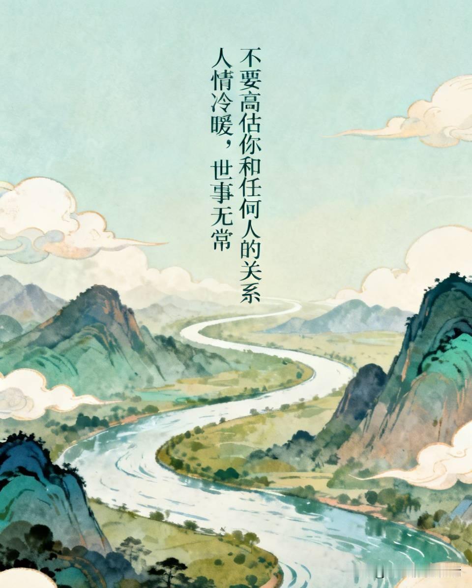 请记住:千万不要高估你和任何人的关系。

生活中很多人，会把一时的热络当成长久的
