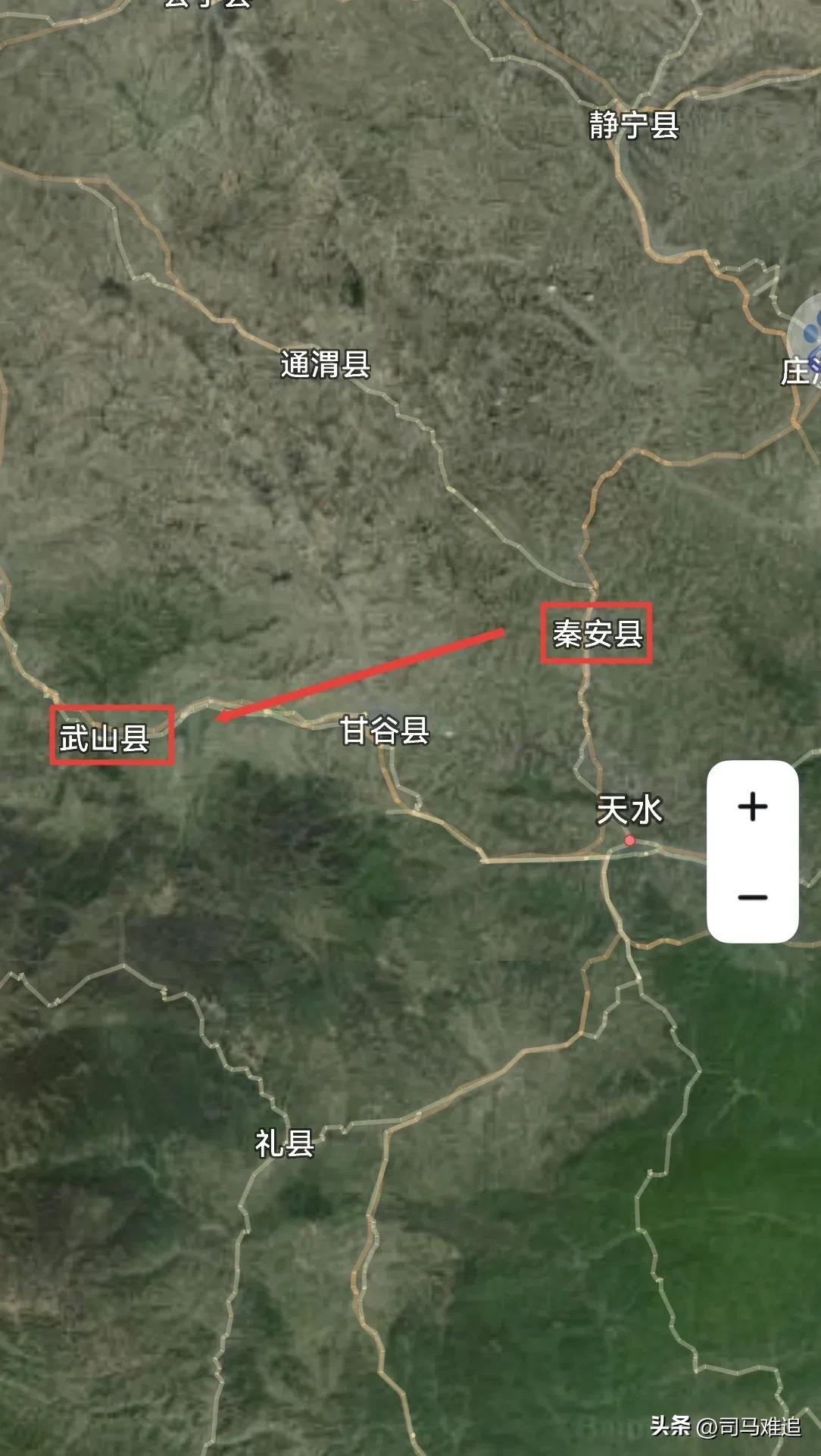 天水，从秦安县2到武山县1是提拔重用吗？
秦安县，境内有凤山，总面积1604平方