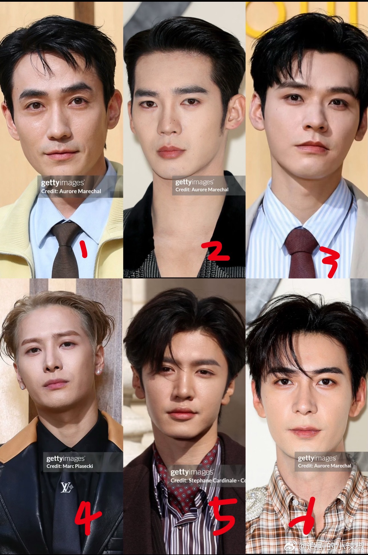 巴黎时装周男星🥜G社生图，去掉滤镜才是真实颜值，哪个帅的最突出？ 