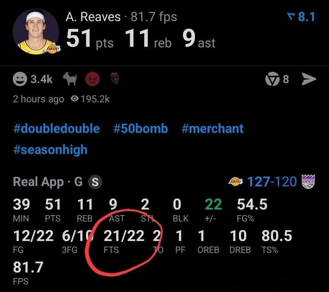 从落选秀到成为NBA单场50分先生，里夫斯年薪配得上多少？6000万美元？
对阵