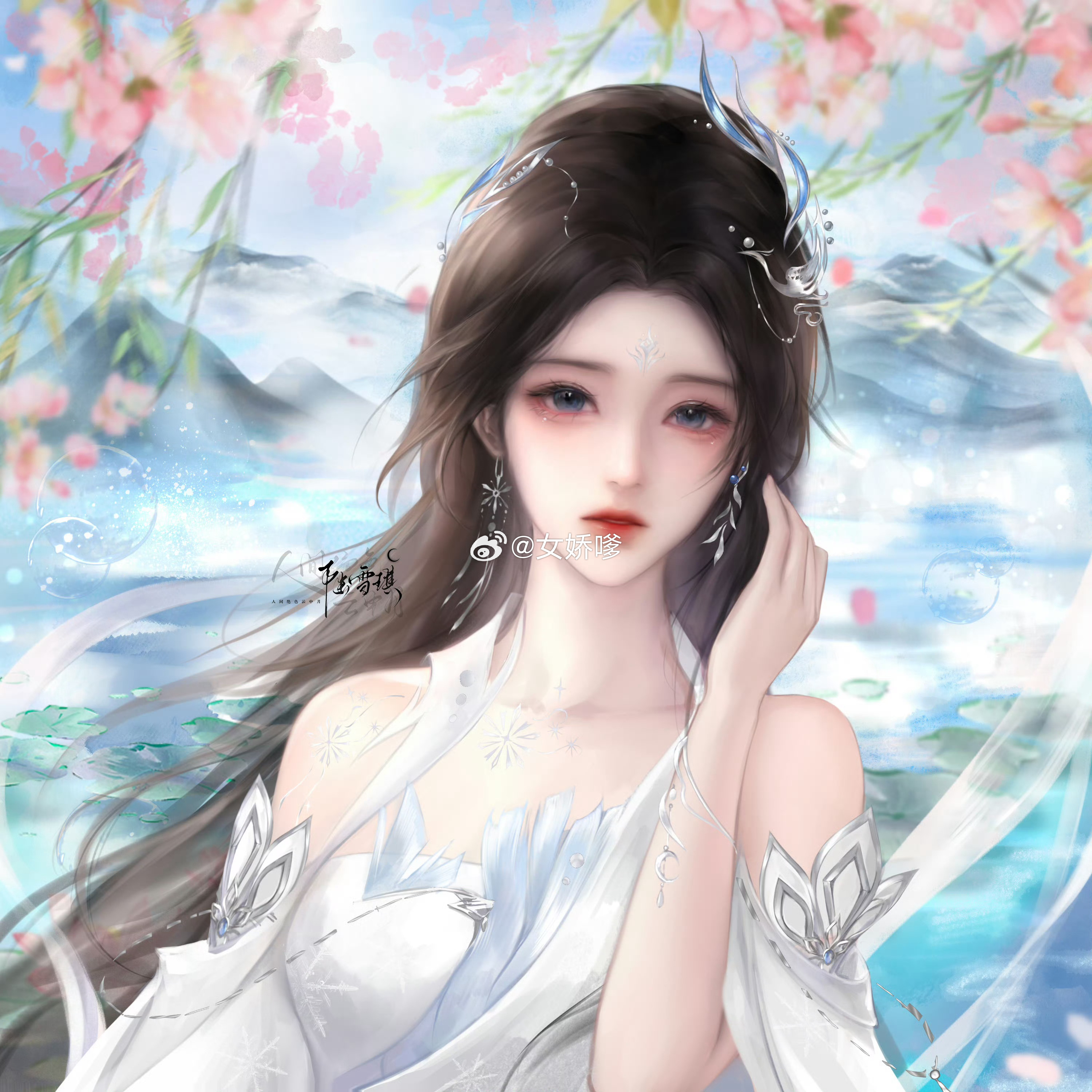 动漫❄️动漫青春纪念册 独步昆仑巅，长月为我明。手摘北斗，一跃出尘，人生当有拿云