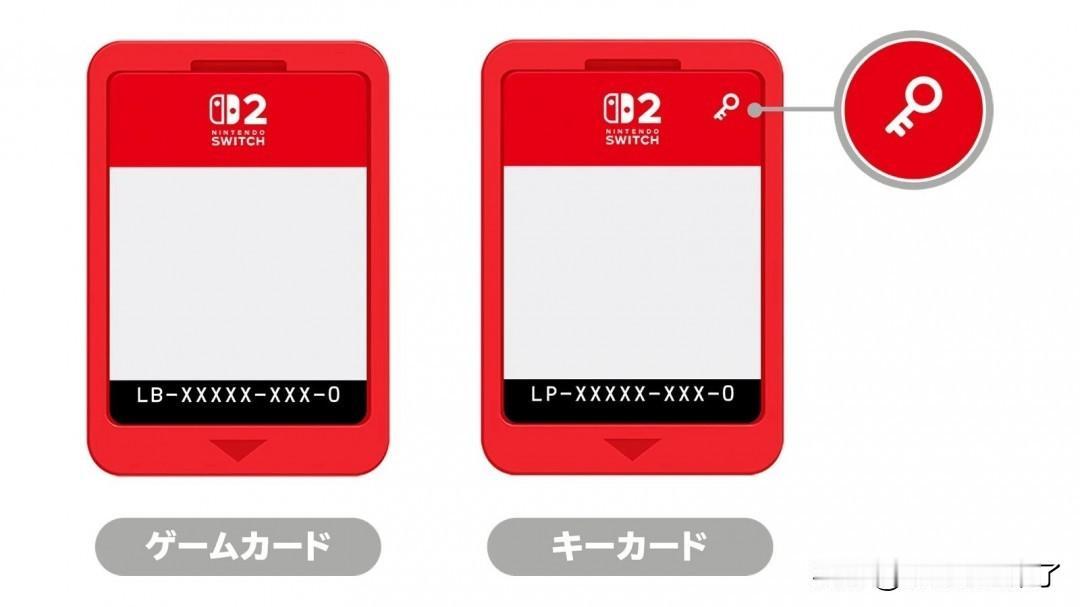 任天堂似乎正在针对Switch 2游戏实体版采用的“密钥卡(Key Card)”