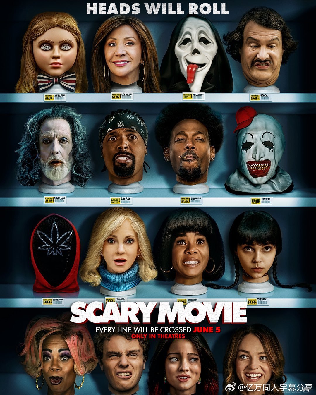 亿万同人字幕组  《惊声尖笑6》官方海报发布，6月5日海外上映 