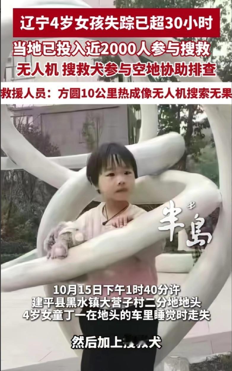辽宁黑水镇发生一件让人揪心又蹊跷的事。一个4岁小女孩在面包车里睡觉时离奇失踪，3