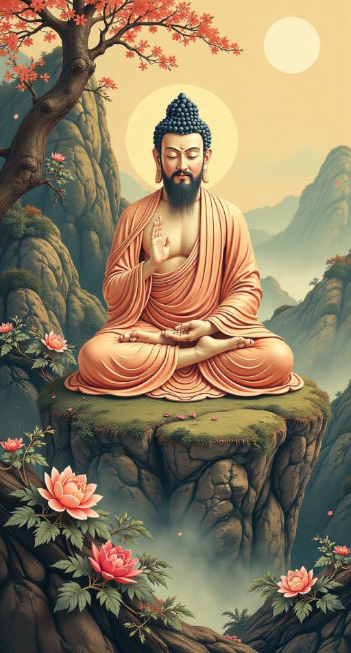 《愣严经》卷四(四)
89
尔时世尊哀众生，
缘觉声闻心未成。
菩提未自在难明路