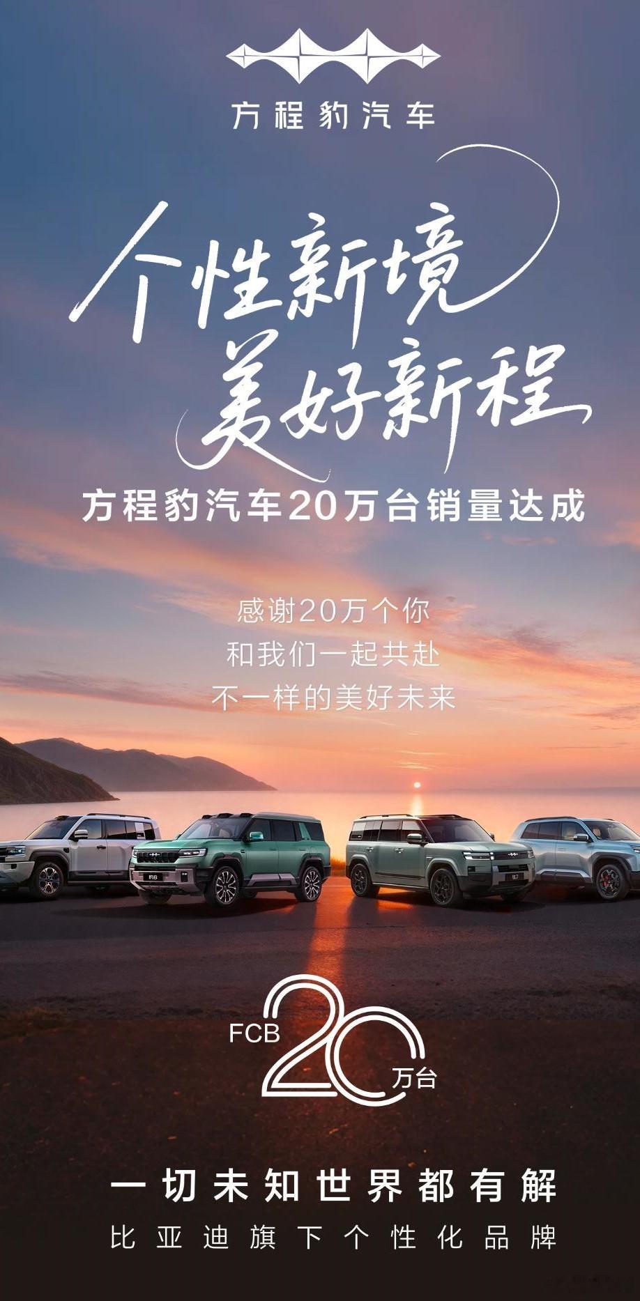 方程豹应该是新势力硬派SUV的开山之作了，从豹5到豹8，再到钛3、钛7，人气都挺