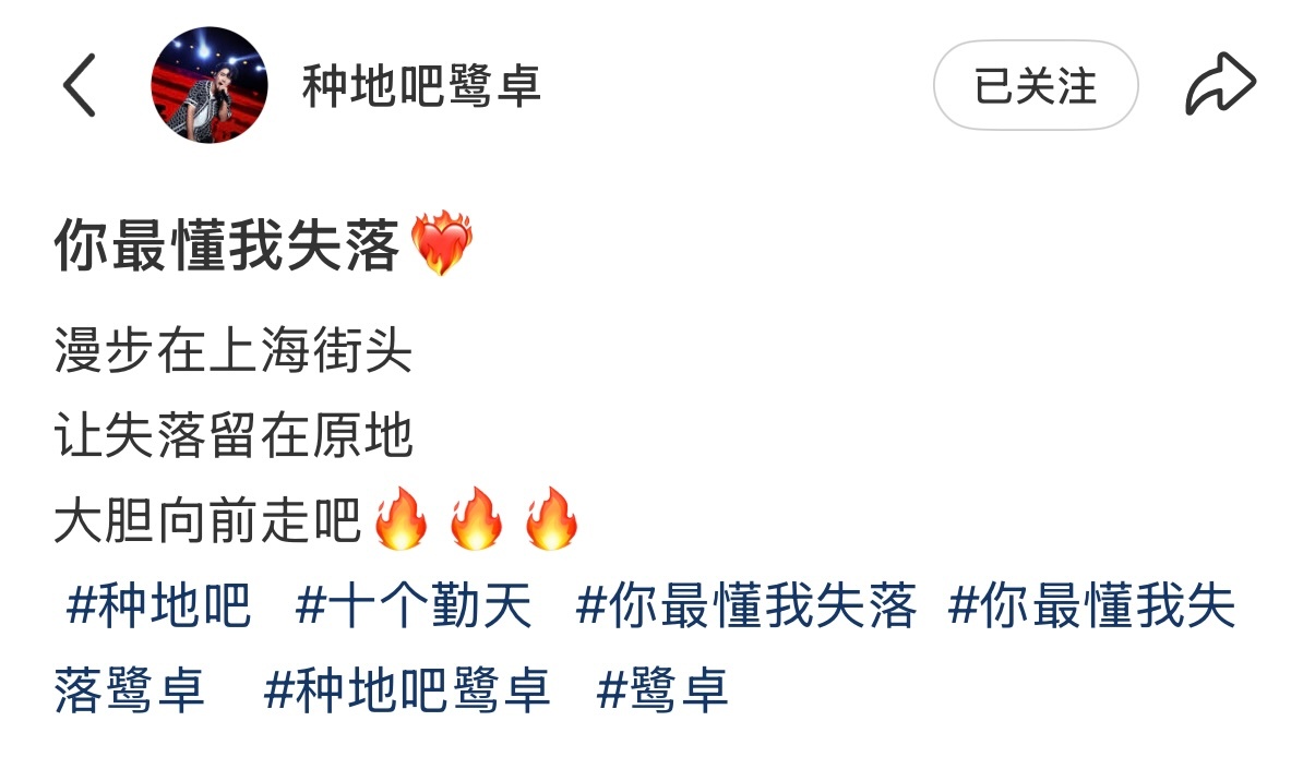 鹭卓 [鲜花]鹭卓 你最懂我失落 二哥🍠更新：“夜晚漫步在上海的街头””❤️‍