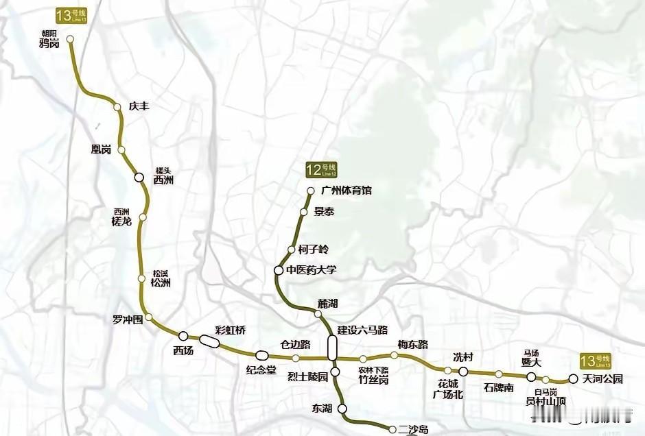 广州地铁今年的里程收入预计就这些了，13号线二期西段和12号线中段，总计三十来公