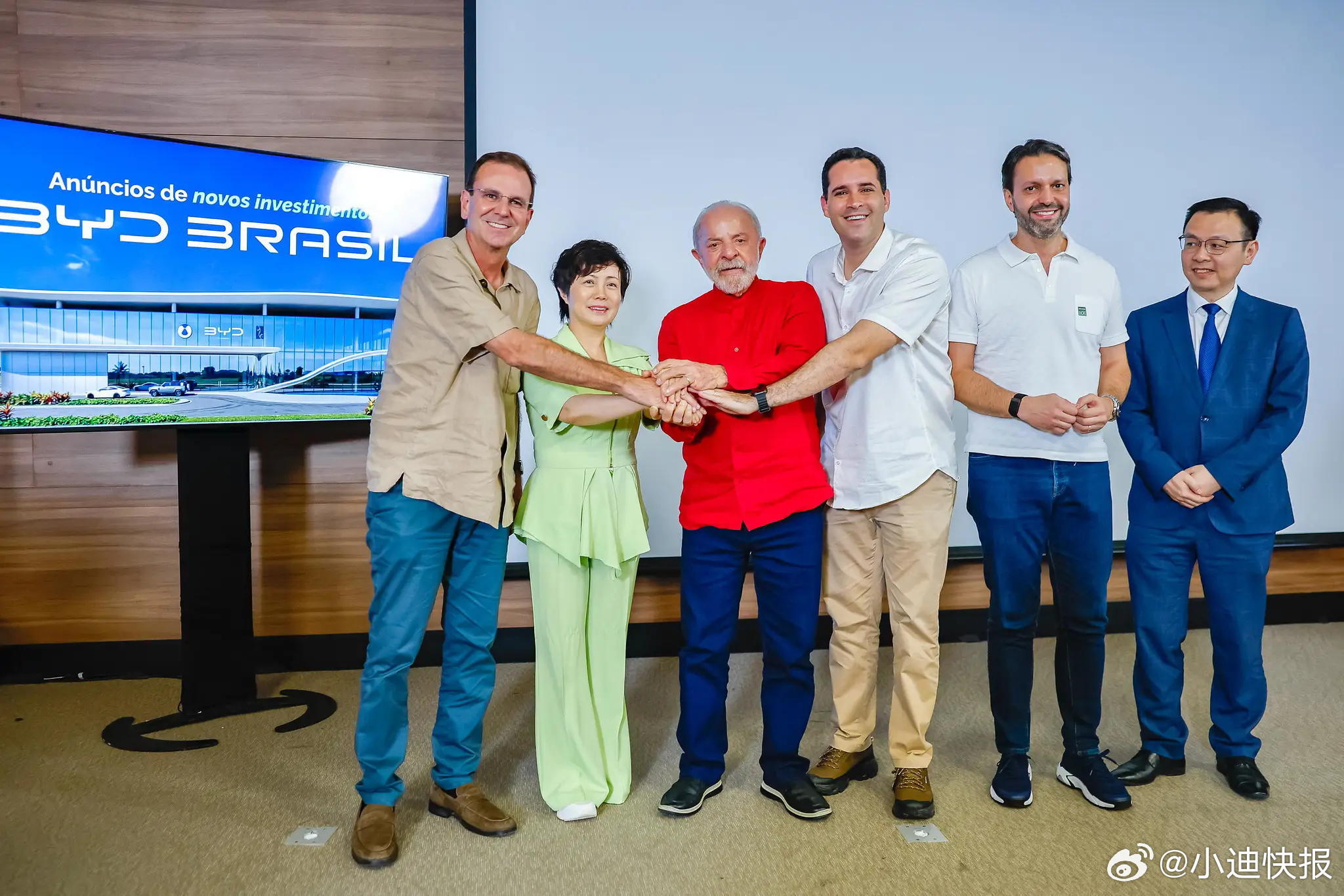 巴西总统见证比亚迪汽车测试体验中心签约巴西！该项目位于里约热内卢加利昂国际机场综