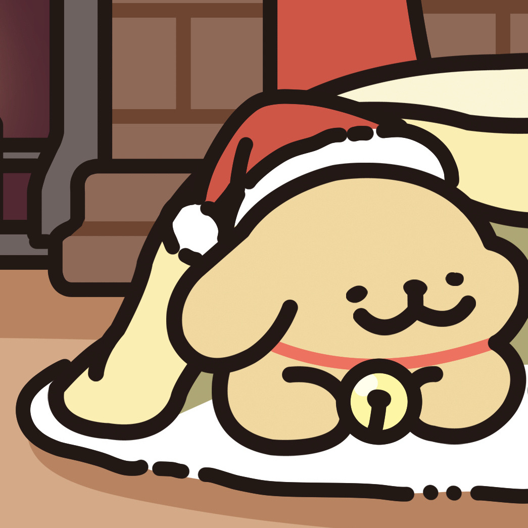 线条小狗圣诞版🎄 