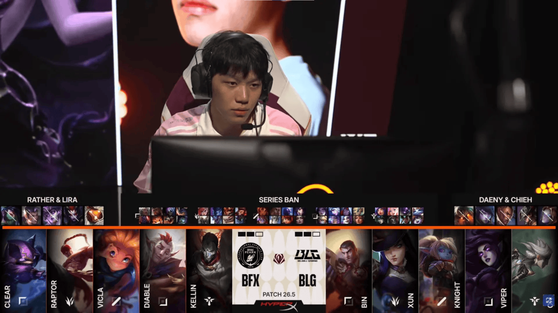 BLG 3-2 BFX：Viper女警兜底团战，BLG鏖战五局击败BFX