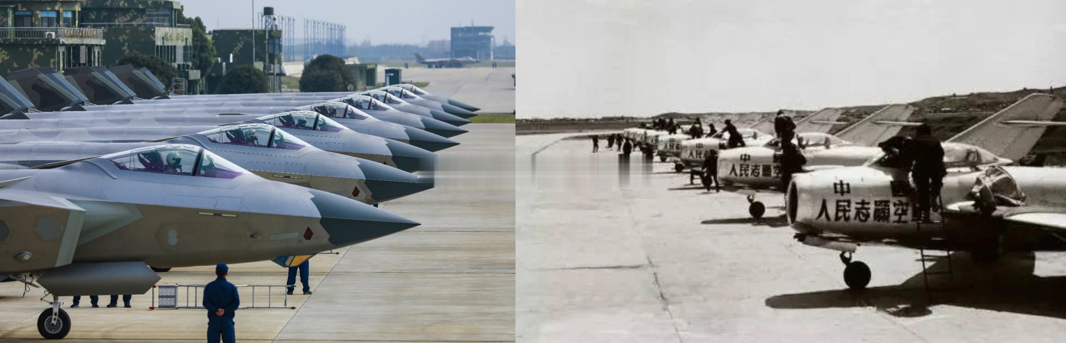 中国空军“王海大队”相隔70年 ​​​