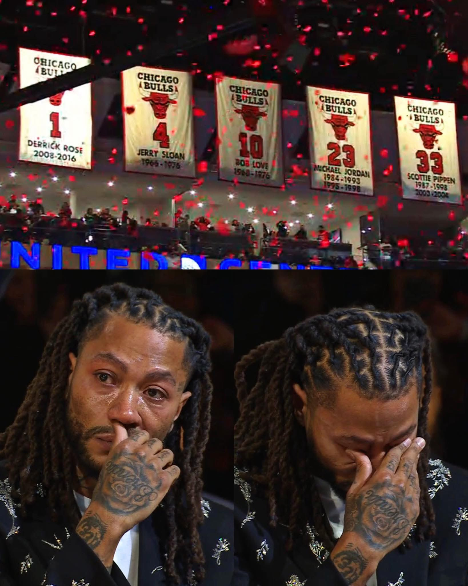 祝福你，罗斯从此风城玫瑰永不凋零🌹罗斯泪洒球衣退役仪式罗斯球衣退役仪式