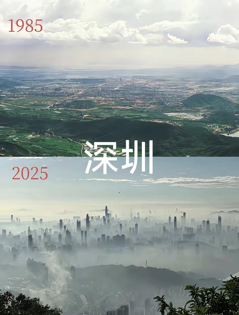 最近40年地球变化最大的城市，没有之一，不接受反驳。这就是深圳奇迹，不要说举国之